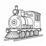 Disegni da colorare di treni stampabili gratuitamente per bambini e adulti