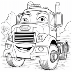 free printables truck coloring pages for kids & adults
