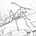 free printable ant coloring pages for kids and adults