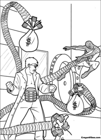 dr ock coloring pages