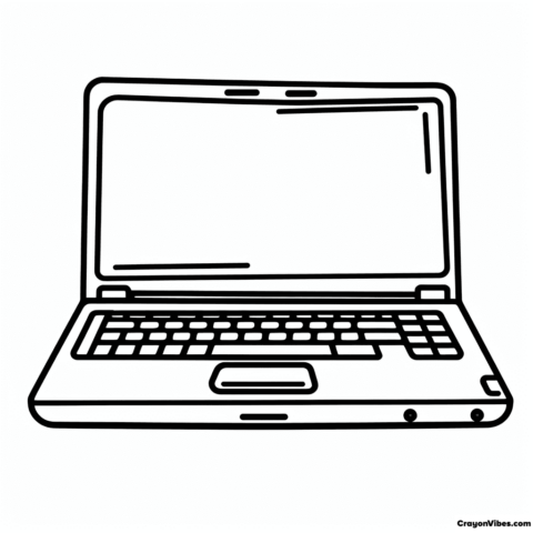 laptop coloring pages free printable sheets
