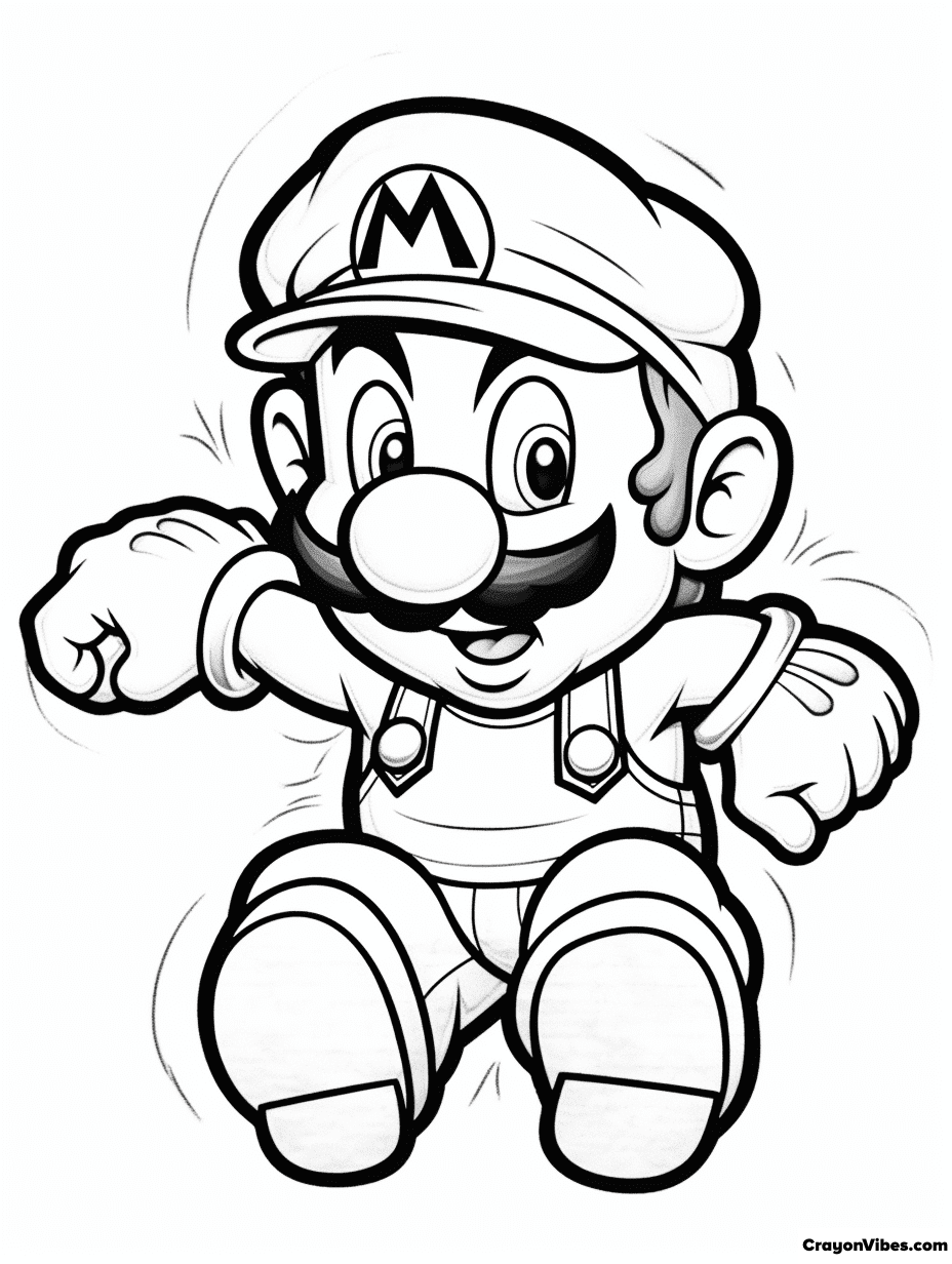 Mario Coloring Pages Free Printable Sheets for Kids & Adults