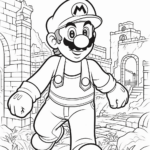 fogli da colorare di super Mario