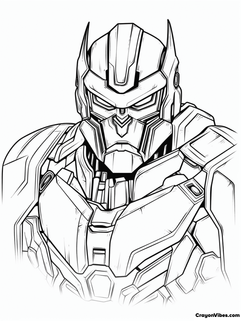 optimus prime coloring pages