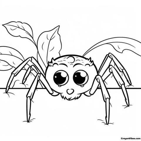 Spider Coloring Pages Free Printable for Kids and Adults