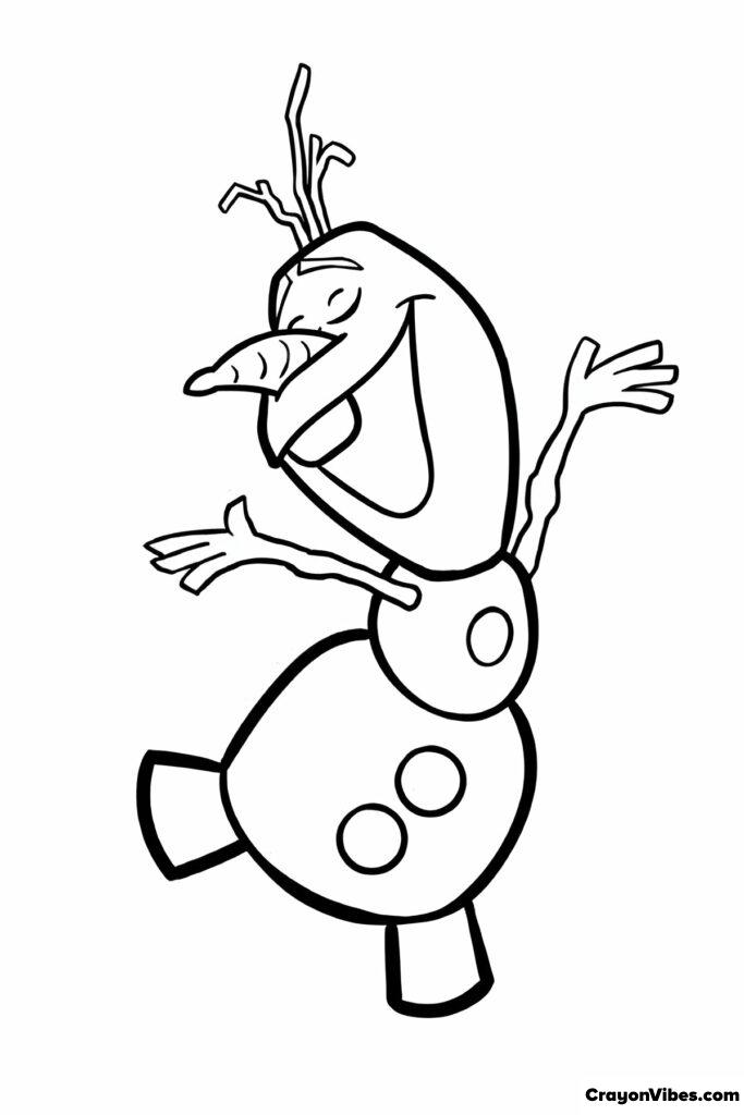 olaf coloring pages printable
