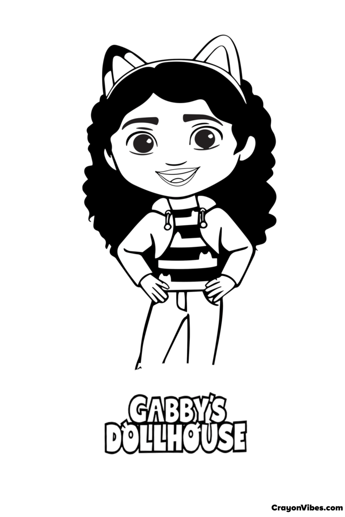 Dibujos para imprimir y colorear - Gabby Gatos