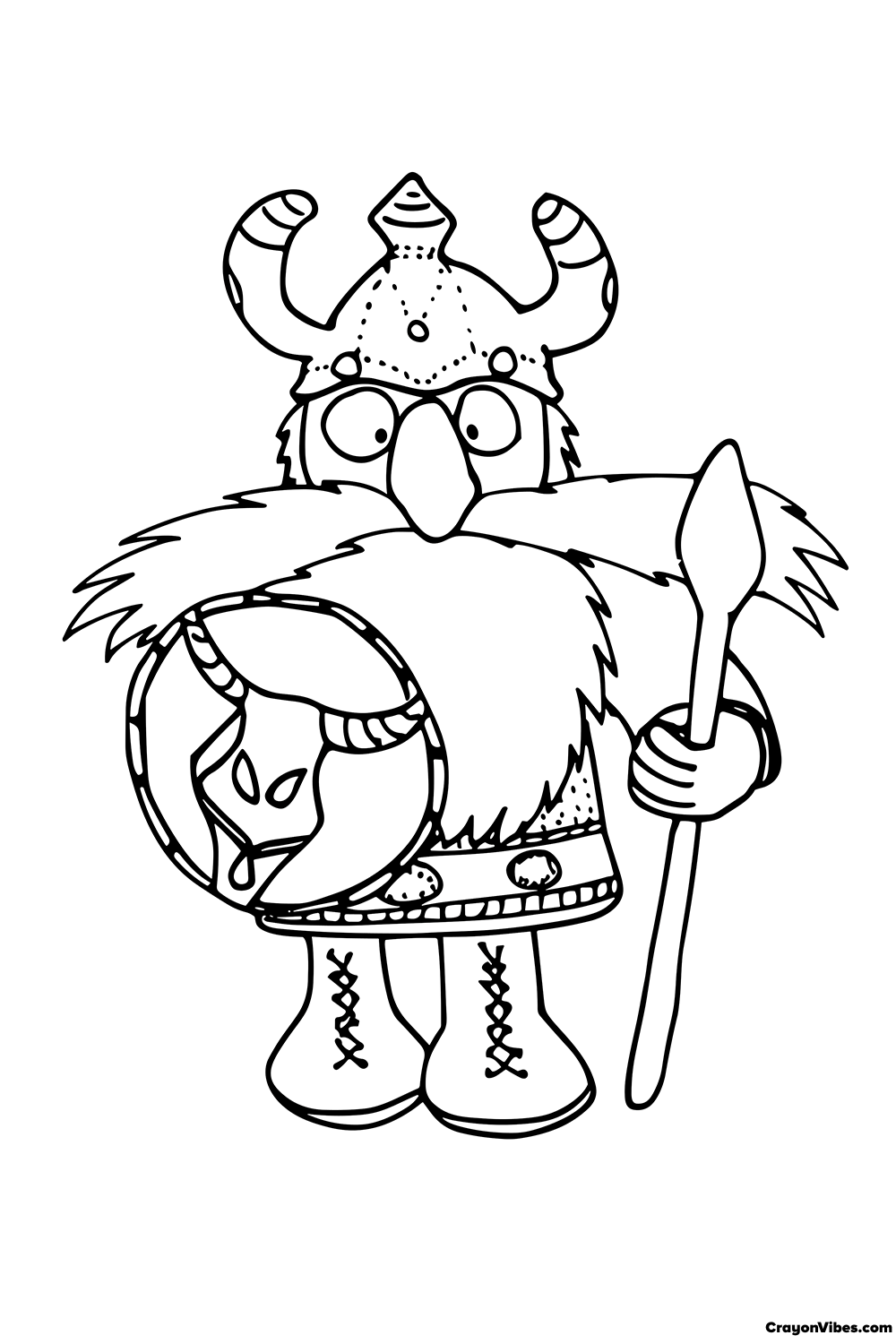 Vikings Coloring Pages to Print for Kids
