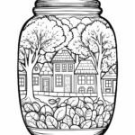 life inside a jar coloring pages for adults