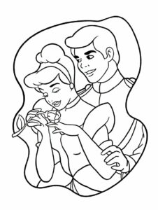 Cinderella Coloring Pages Free Printable for Kids and Adults