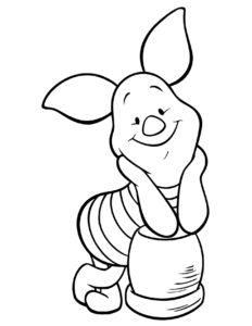Piglet Coloring Pages Free Printable for Kids